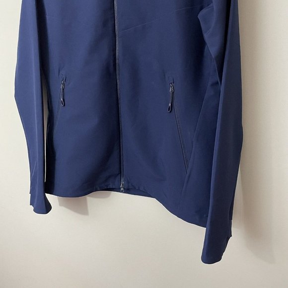 Mammut Macun Jacket Mens M Navy Blue Water Repellent Hooded Soft Shell Coat EUC - Picture 4 of 14